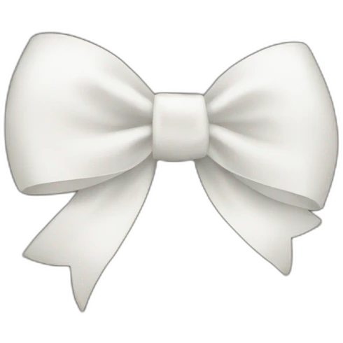 white bow emoji