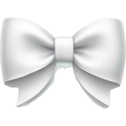white bow emoji