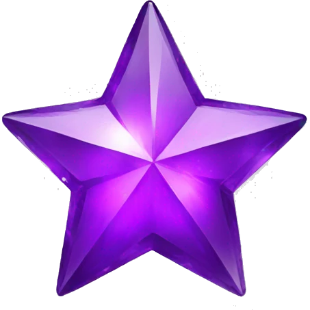 purple crystal star emoji