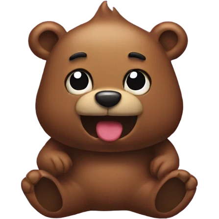 Poop bear emoji