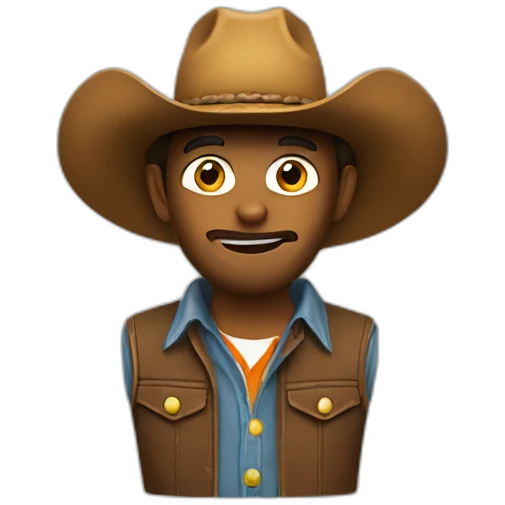 JavaScript but with a cowboy hat emoji