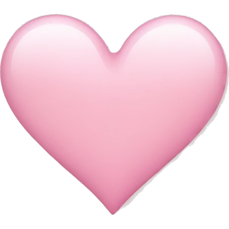 Light pink heart emoji emoji