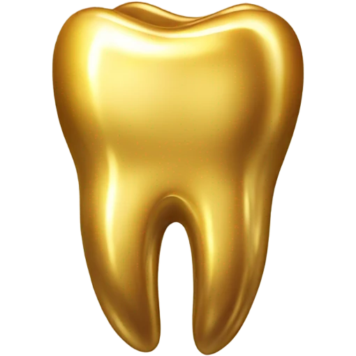Golden tooth emoji