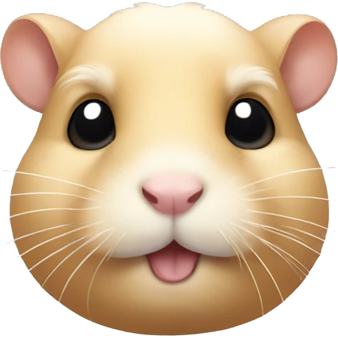 hamster with beard emoji