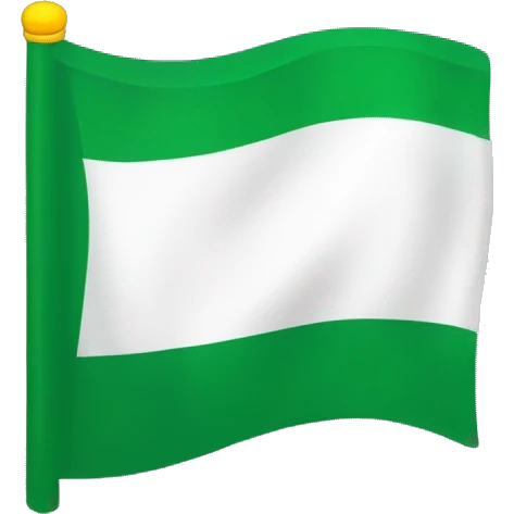 Bandera blanca y verde  emoji