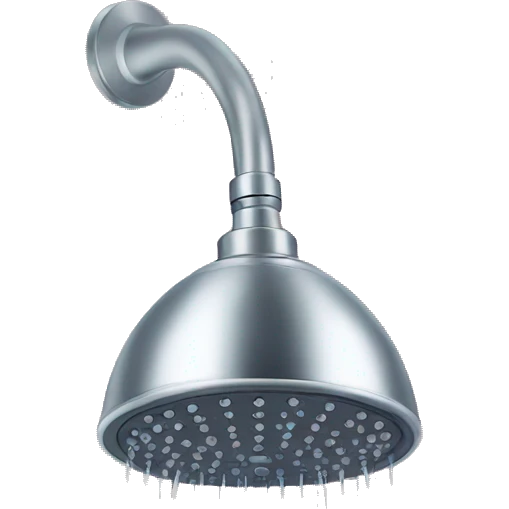 shower head with hearts coming out of it emoji