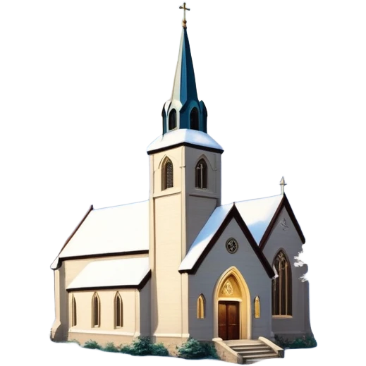 Actual Thomas Kincaid painting with a church.   emoji
