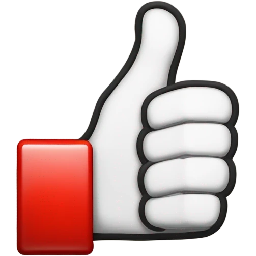 Thumbs up a red X emoji