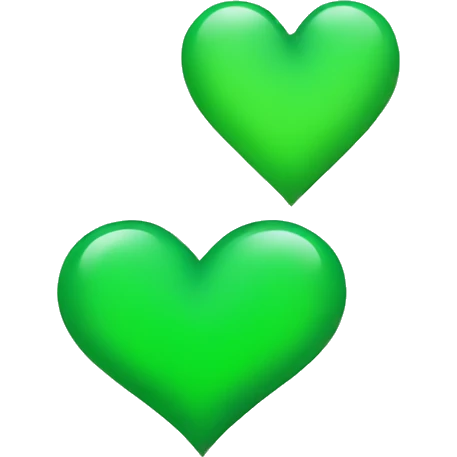 Green heart emoji