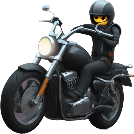 Bullet bike emoji night speed animation  emoji