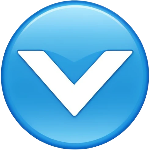 Blue check mark circle emoji