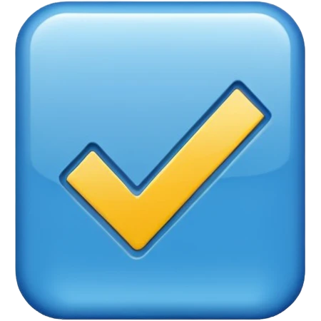 Checkmark in blue box emoji