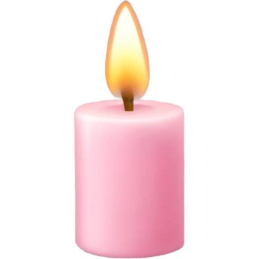 light pink candle emoji