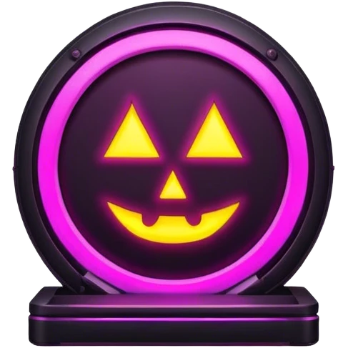 Nether portal neon emoji