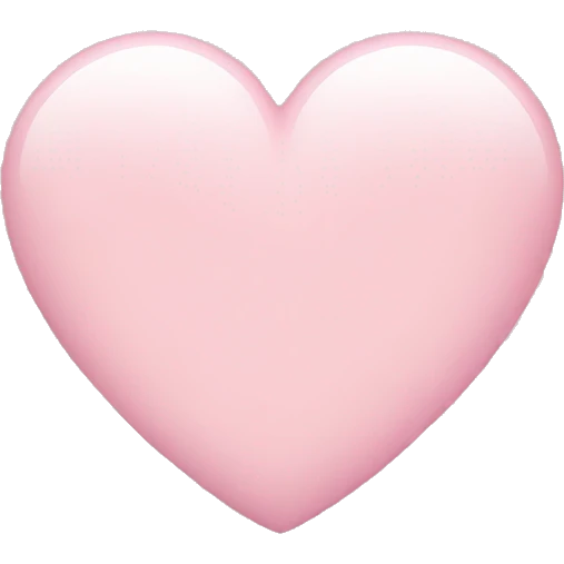 Light pink heart emoji
