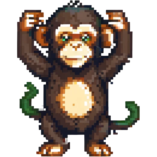 playful chimpanzee emoji