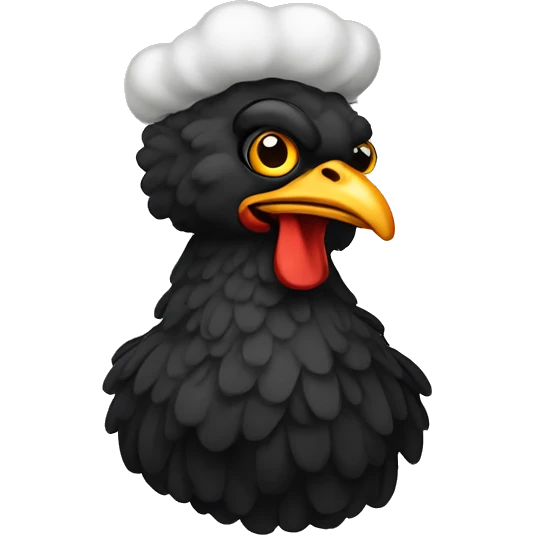 Black fried chicken emoji