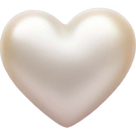 Pearl heart emoji