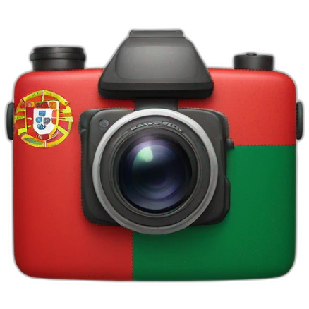Camera with portugal flag emoji