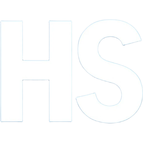 blue square with white letters "HIS" inside emoji