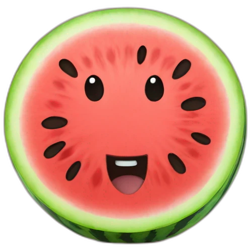 kawai watermelon emoji