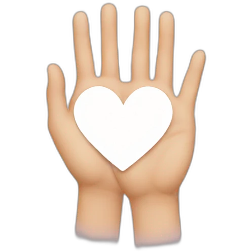 hands heart whatsapp sign emoji