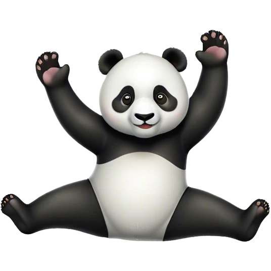 Panda backflip emoji