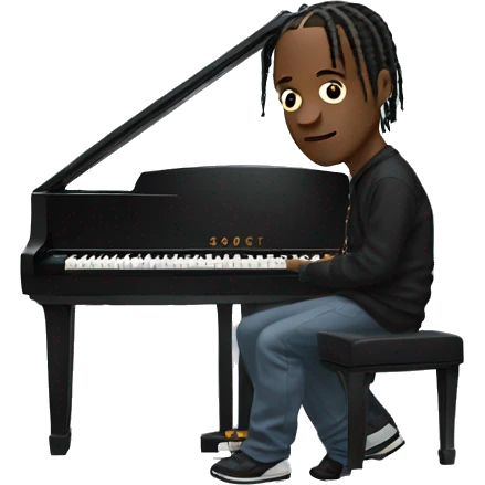 Travis Scott with piano emoji