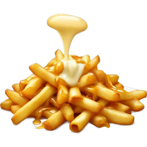 .poutine qui mange une poutine emoji