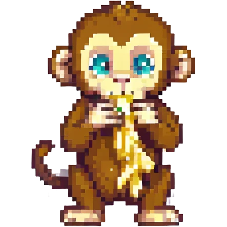 monkey eating a banana emoji