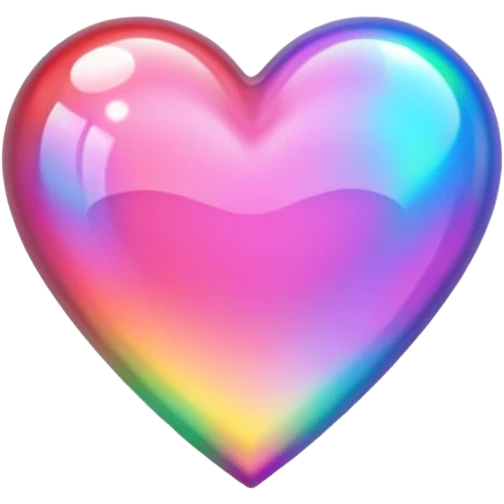 heart with a holographic border emoji