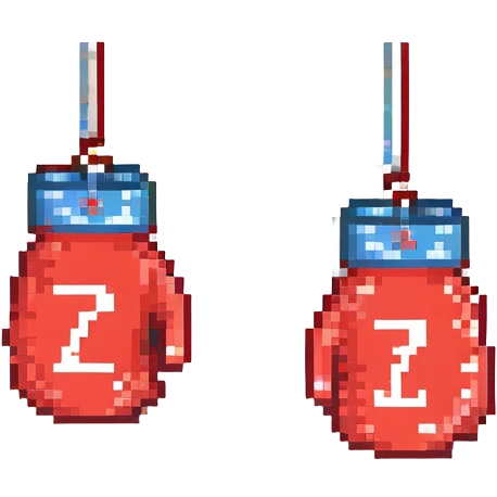 красные боксерские перчатки с надписью "23", no background emoji