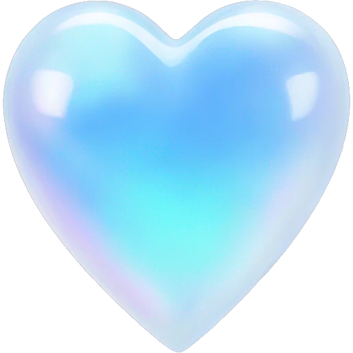 Opalite heart  emoji