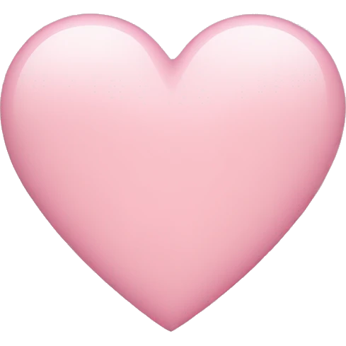 light pink heart emoji