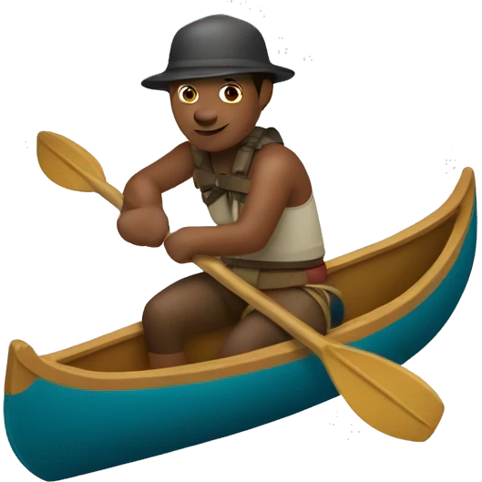 bire rider with a canoe emoji