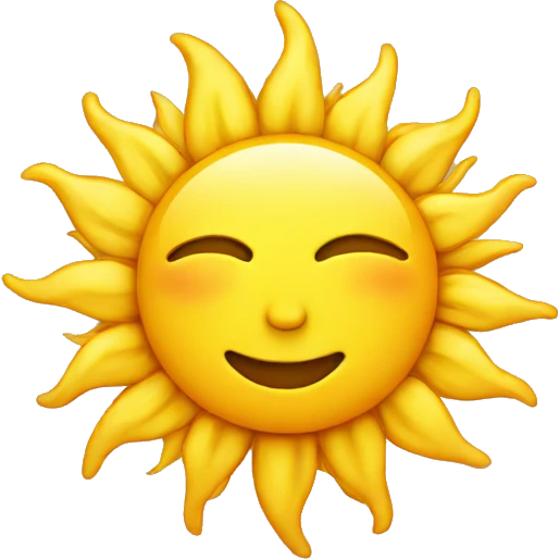 Sun  emoji
