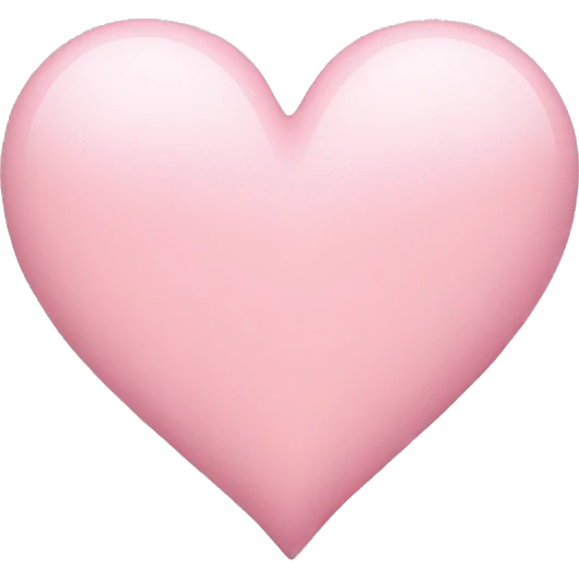 Light pink heart emoji