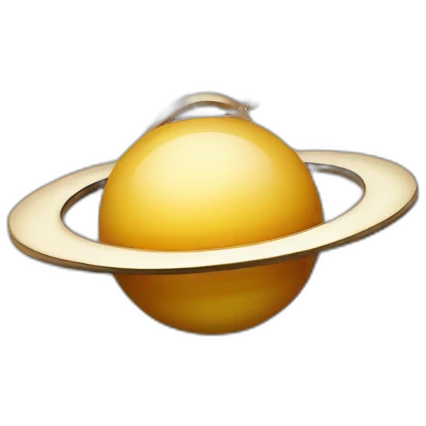 A vivienne westwood saturn necklace realistic minimalist emoji