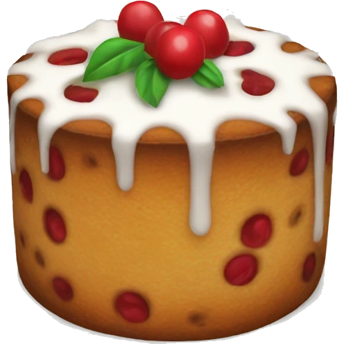 round fruitcake emoji
