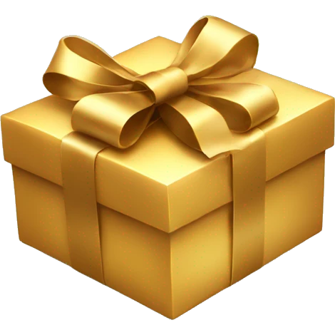 rectangular golden gift certificate  emoji