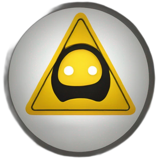 yellow warning sign emoji