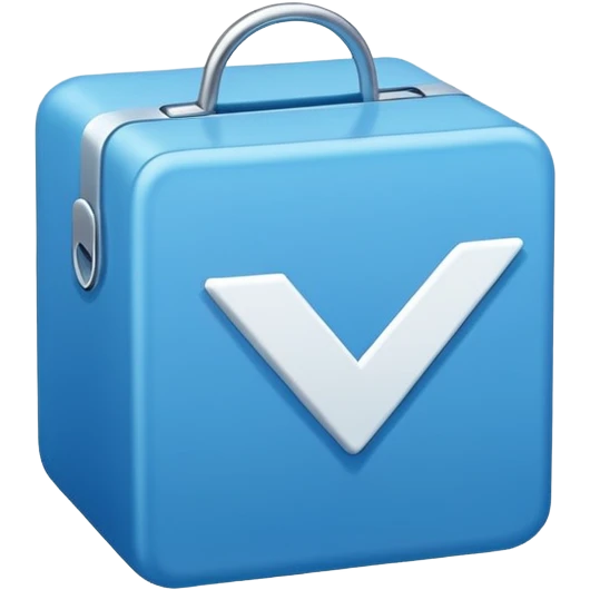 Checkmark in blue box emoji