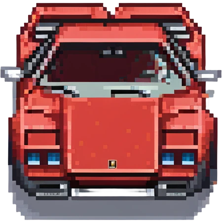 красная Lamborghini Countach, no background emoji