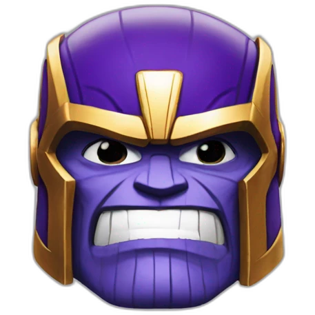 Thanos with cap emoji