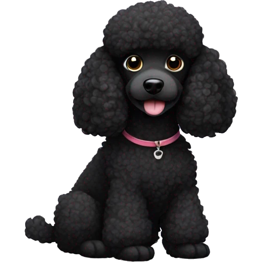 black poodle emoji