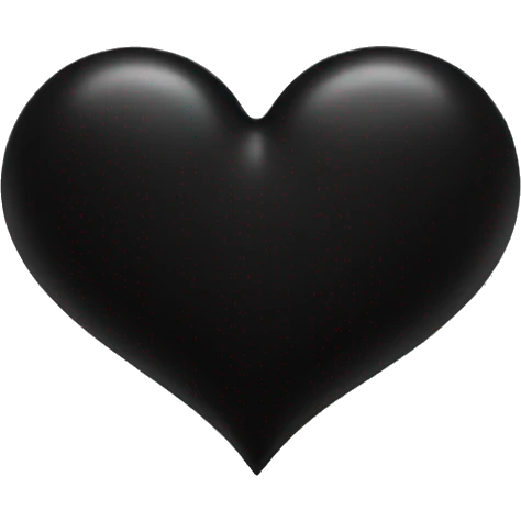 black heart emoji