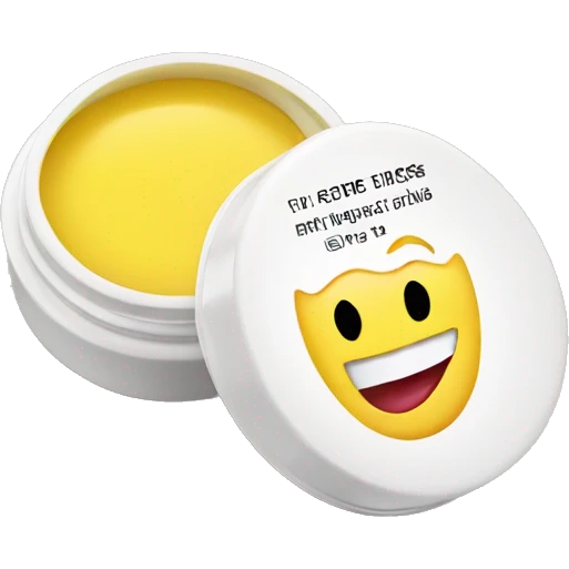 lip balm with label emoji