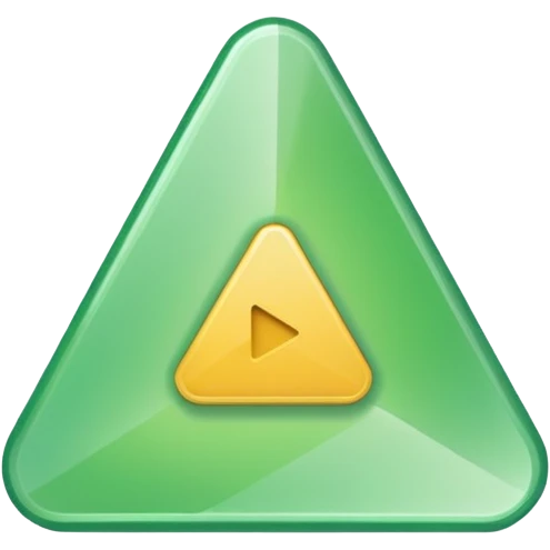 All solid Light green small triangle play button  emoji