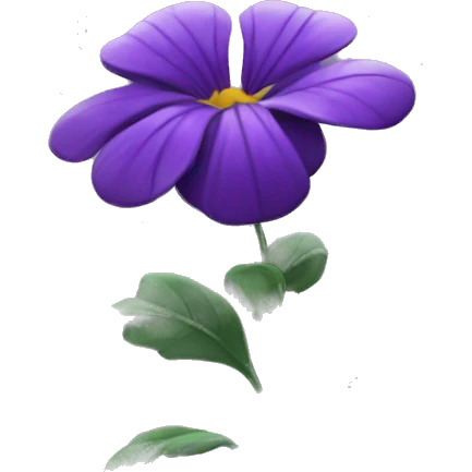 Une fleur violette emoji