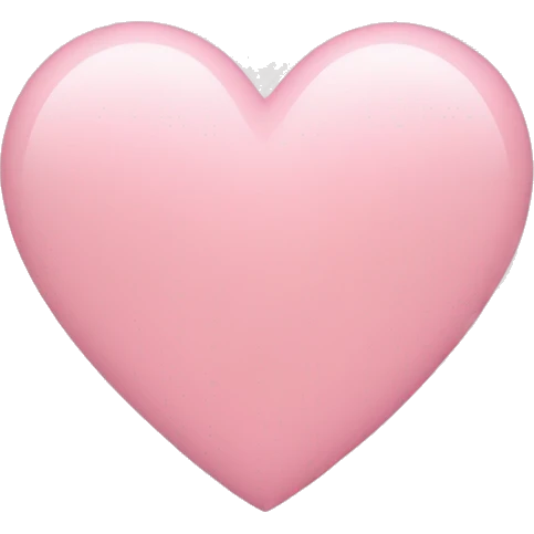 light pink heart emoji